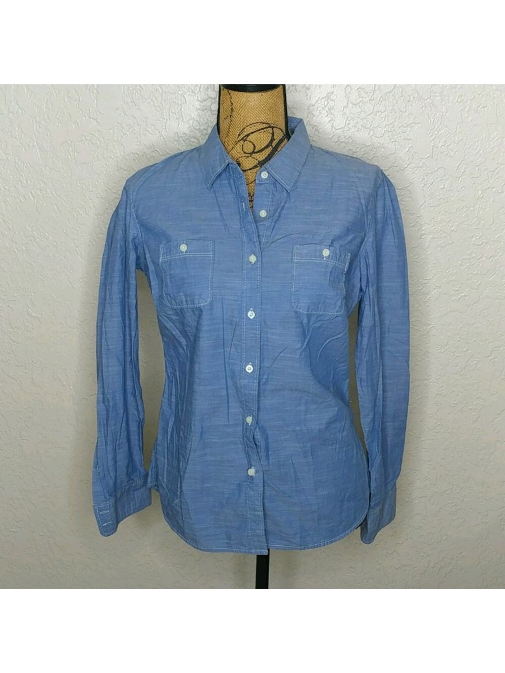 District Made‎ Button Down Shirt Blue Size M